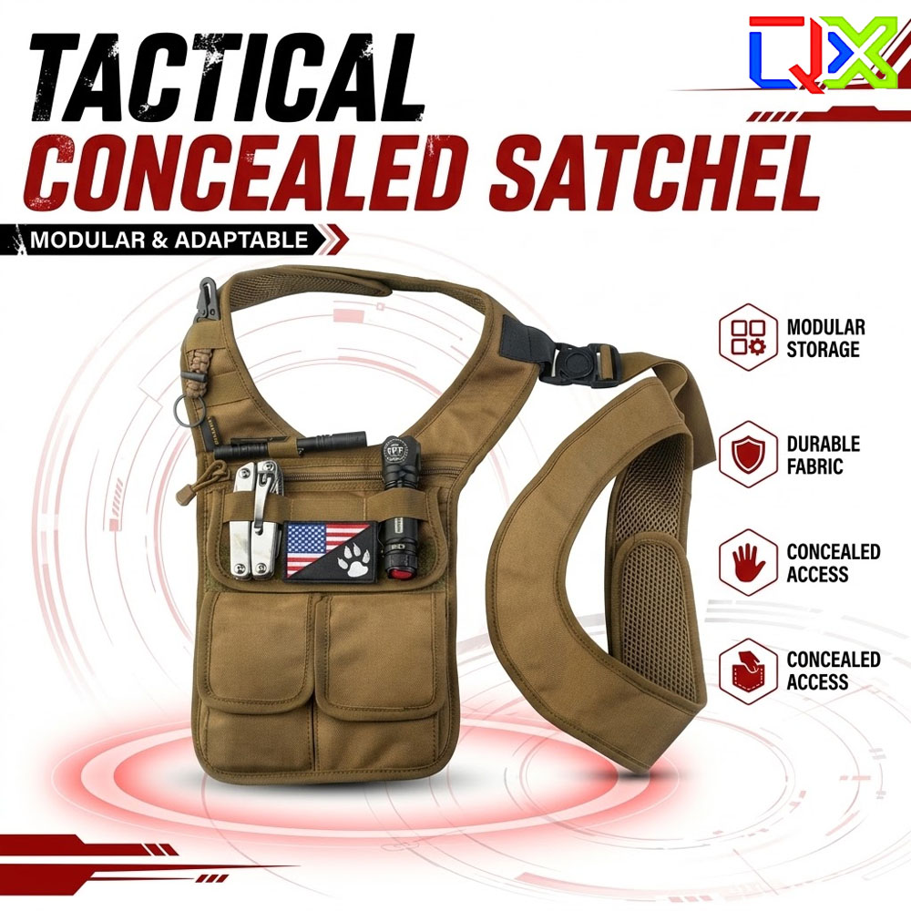Edc Carry For Men - Bolso táctico oculto QX, bandolera para