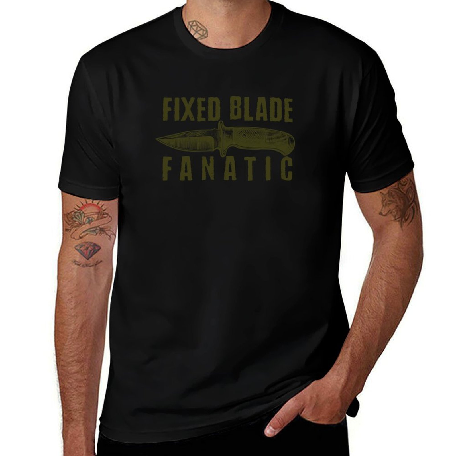 Edc Carry For Men - Camiseta Fixed Blade Fanatic - Everyday