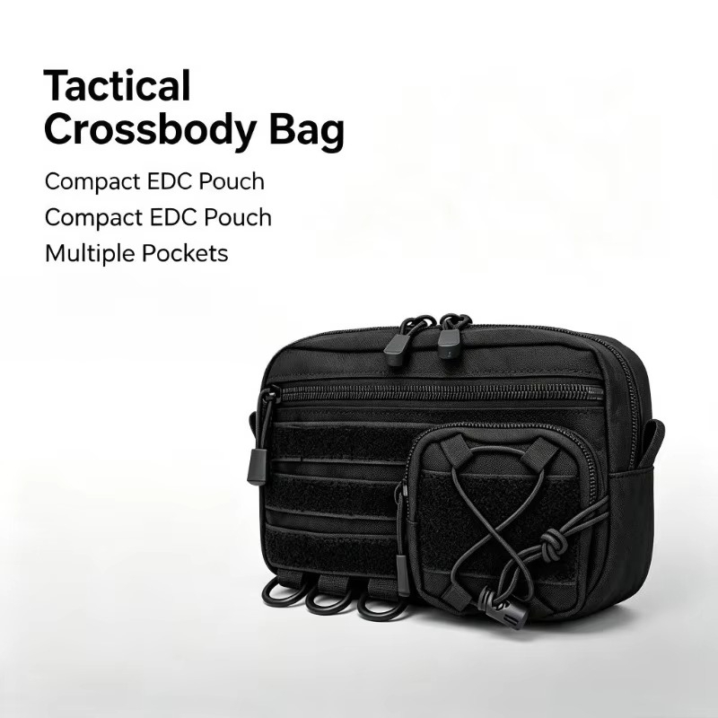 Bolso táctico de bandolera, es - Edc Carry Pocket Pouch reseña y precio