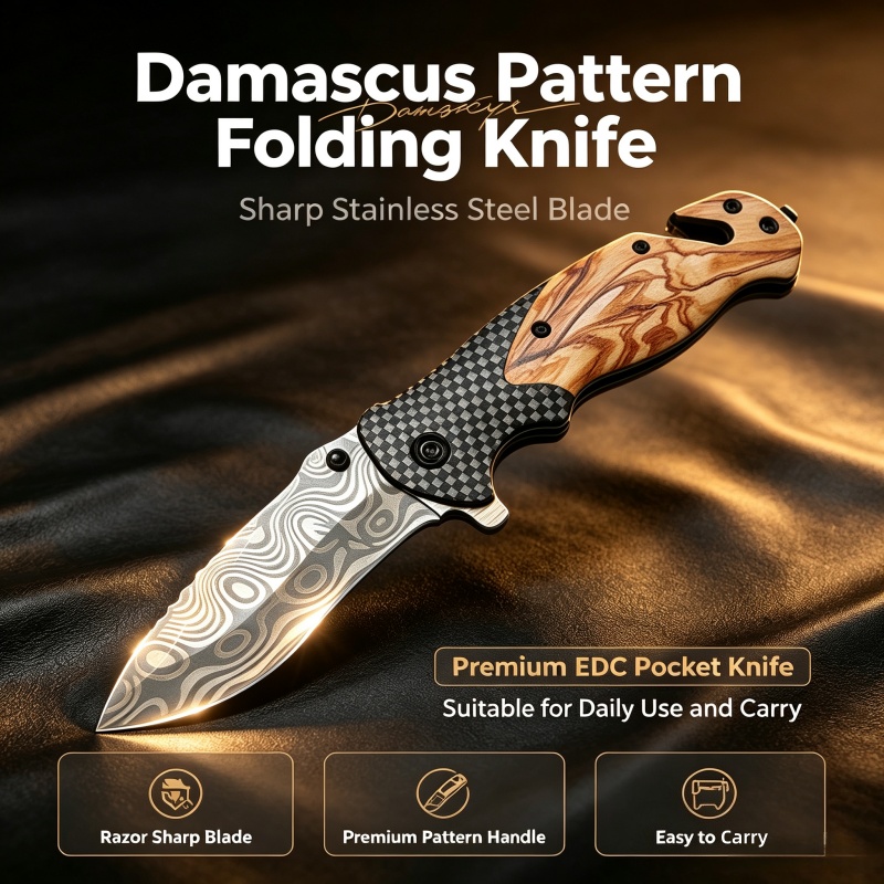 Navaja Plegable con Patrón Dam - Edc Daily Carry reseña y precio